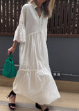 Elegant cotton summer dress