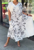 Summer White Elegant Flower Dress