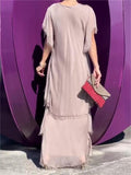 Last Day Promotion?Elegant V-neck Maxi Dress