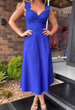 Elegant Blue Sleeveless Dress