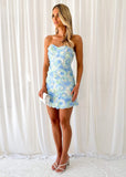 Alejandra Strapless Dress - Blue