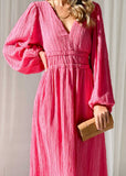 Mailia Maxi Dress - Hot Pink