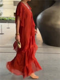 Last Day Promotion?Elegant V-neck Maxi Dress