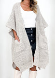 Sharna Sleeveless Cardi - Oatmeal