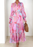 Cecile Maxi Dress - Bubblegum Splash