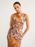 Emmery Dress In Brocade