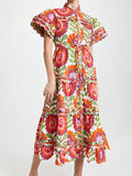 Gorgeous Colors Printed Midi Dress