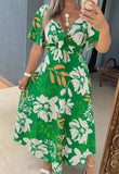 Green Floral Dress