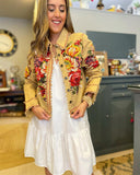 FUCHSIA FLORAL JACKET