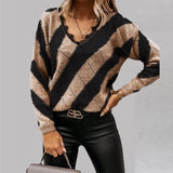 Women's Lace V-neck Casual Sweater