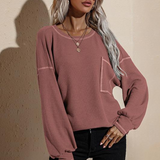 Cotton Sweater Oversize Turtleneck Blouses