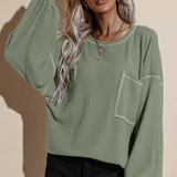 Cotton Sweater Oversize Turtleneck Blouses