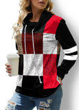 Black and White Checkerboard Hoodie