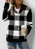 Black and White Checkerboard Hoodie