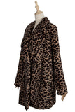 Leopard Thick Winter Women Casual Elegant Faux Fur Leopard Jacket