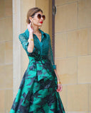 Green Lace Elegant Dress