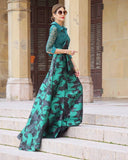 Green Lace Elegant Dress