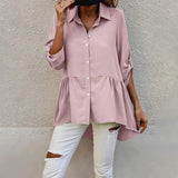 Pink Plain Collared Shirt