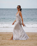 Silver Sequin Date Dress