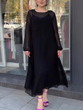 Black Tulle Non-Pattern Dress