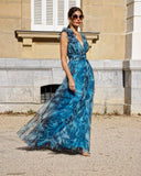 Blue Chic Chiffon Elegant Dress
