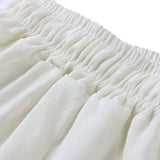 Casual Ruffle Loose Cotton-linen Pants