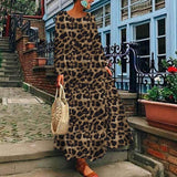 5Xl Leopard print Maxi dress