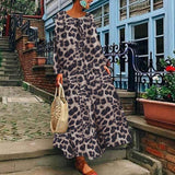 5Xl Leopard print Maxi dress