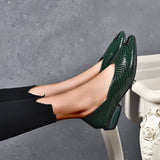 2021 autumn snake print leather low heels (FREE SHIPPING)