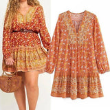 Retro Floral Tunic Dress