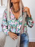 Colorful Print Summer Floral top