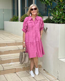 Pink Modern Relaxed Dress