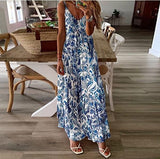 Casual Loose Sleeveless Beach Long Dress