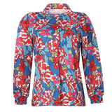 Floral Long Sleeve Loose Chic New Shirts