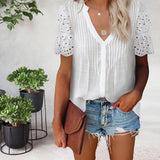 Casual Loosen Lace Tops