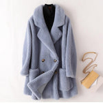 Real Fur High Quality Australian Wool Coats