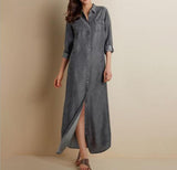 Long Sleeve Denim Shirtdress