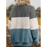 Winter Colorblock Fleece Sweatshirts