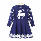 Christmas Children Sweater Fawn Dress