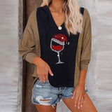 Christmas printed sweater top for women