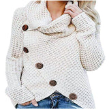 Irregular Winter Shawl Sweater