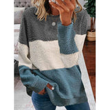 Winter Colorblock Fleece Sweatshirts