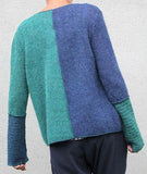 Casual V-Neck Splicing Sweater