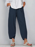 2021 Women Cotton Pants Summer Casual Pants