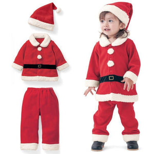 Children's Sets New Year Christmas Cosplay Dress Up Santa Claus Costumes