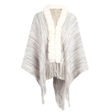 Tassel Cloak Shawl Sweater Coat