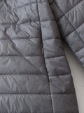 FLEECE QUILTED COTTON THERMAL SLIM ZIPPER DOWN JACKET