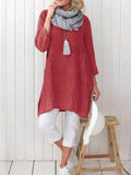 cotton and linen pocket dress