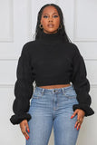 Burst Your Bubble Cropped Sweater