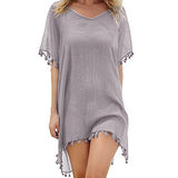 Chiffon Tassels Beach Wear Swimsuit Cover Up